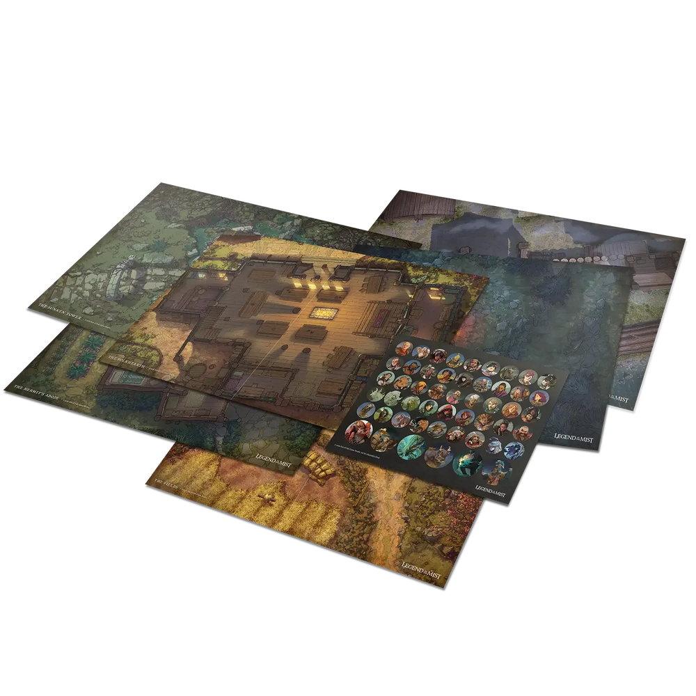 Legend in the Mist - Scene Maps and Tokens