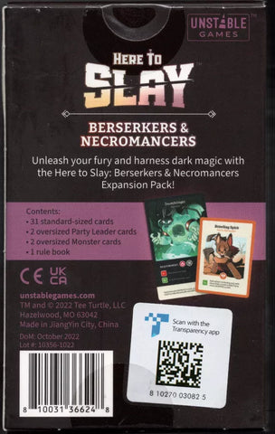 Here to Slay - Berserkers and Necromancers