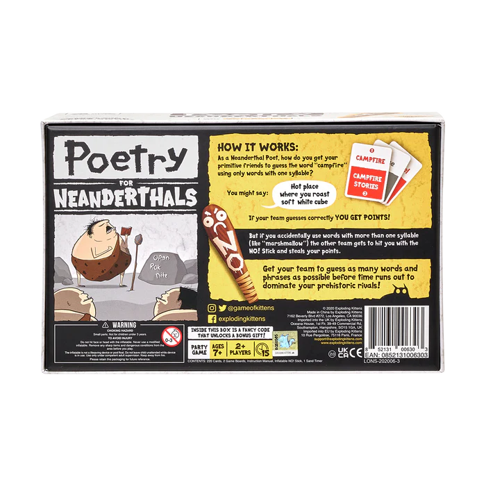 Poetry for Neanderthals (Used, slight wear on box corner)