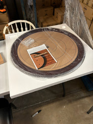Crokinole TOURNAMENT Edition Hardwood Board (2024 Edition) Mahognay + Black Carrying Case