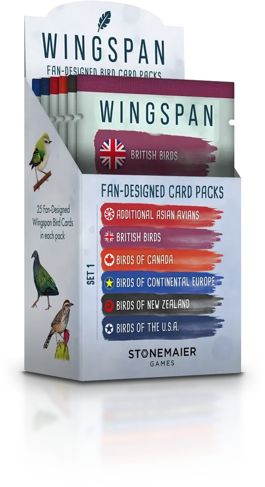 Wingspan Fan-Designed Bird Card Packs