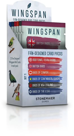 Wingspan Fan-Designed Bird Card Packs