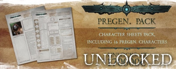 Nightfell Tome of Shadows Deluxe Hardback (GM Screen, Character Sheets, and Cardboard Standees Included!)