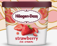 Haagen-Dazs Strawberry Ice Cream 3.6oz