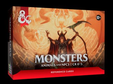 D&D - Monster Refence Cards: Animals and NPCS