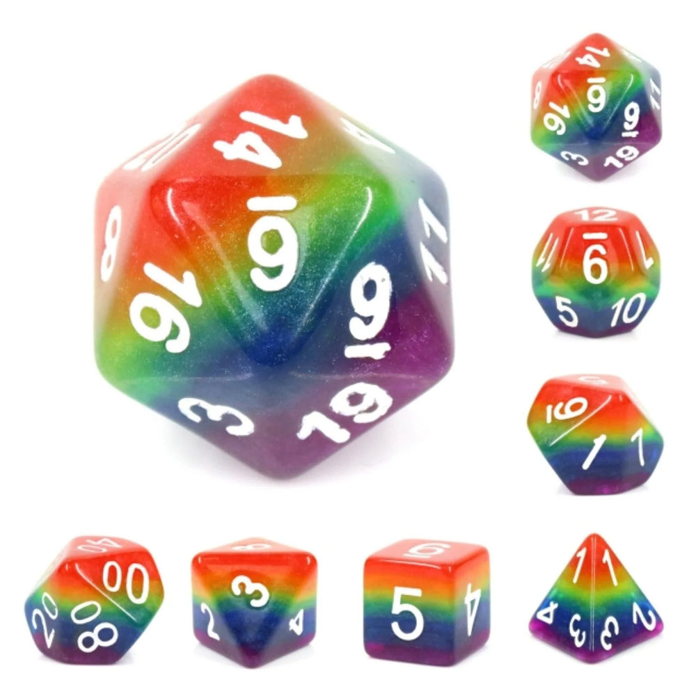 Rainbow Dice RPG Dice Set by Foam Brain Games