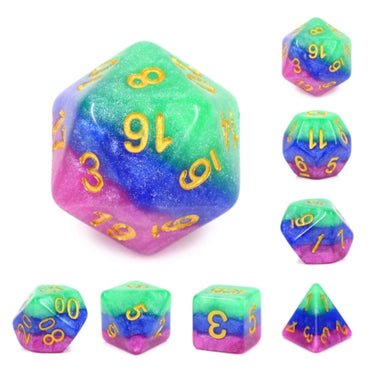 Jester's Gambit RPG Dice Set by Foam Brain Games