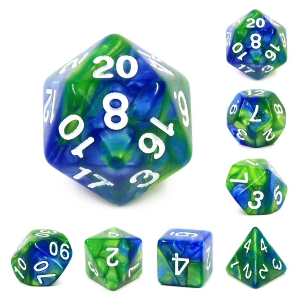 Planet Earth RPG Dice Set by Foam Brain Games