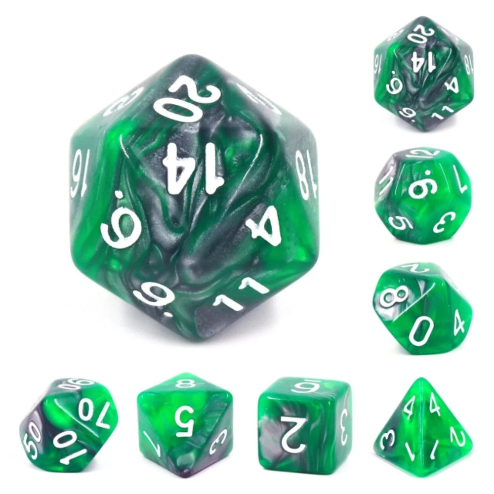 Emerald Ore RPG Dice Set by Foam Brain Games