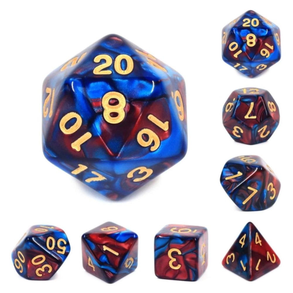 Blue Blood RPG Dice Set by Foam Brain Games