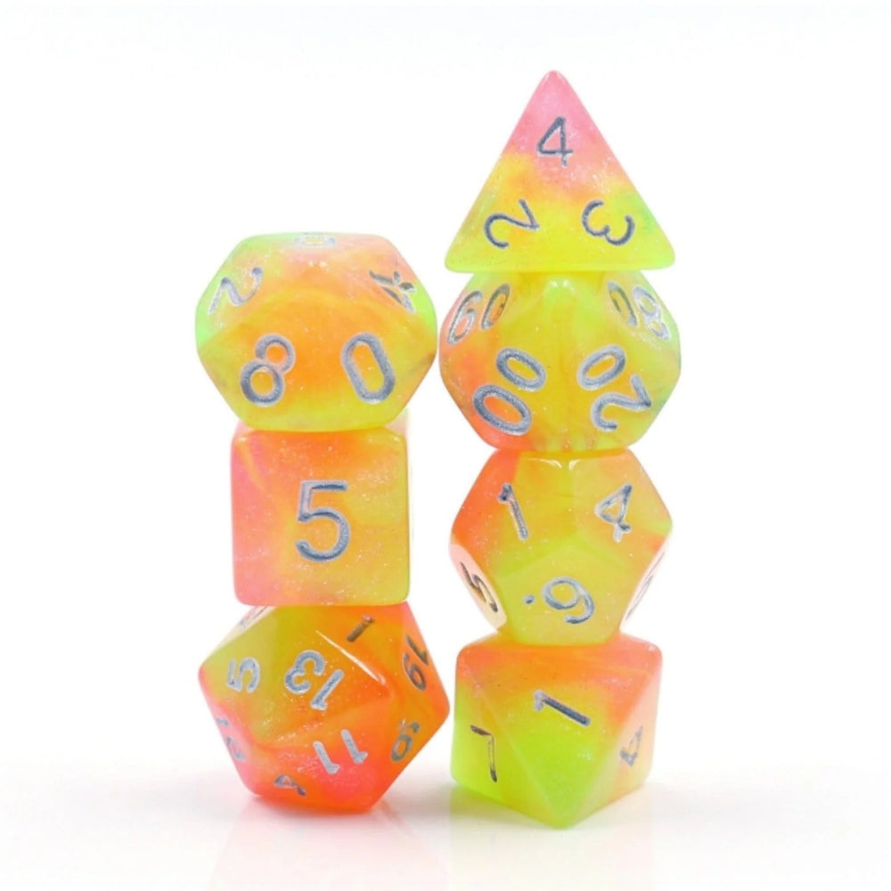 Summer's Joy RPG Dice Set by Foam Brain Games