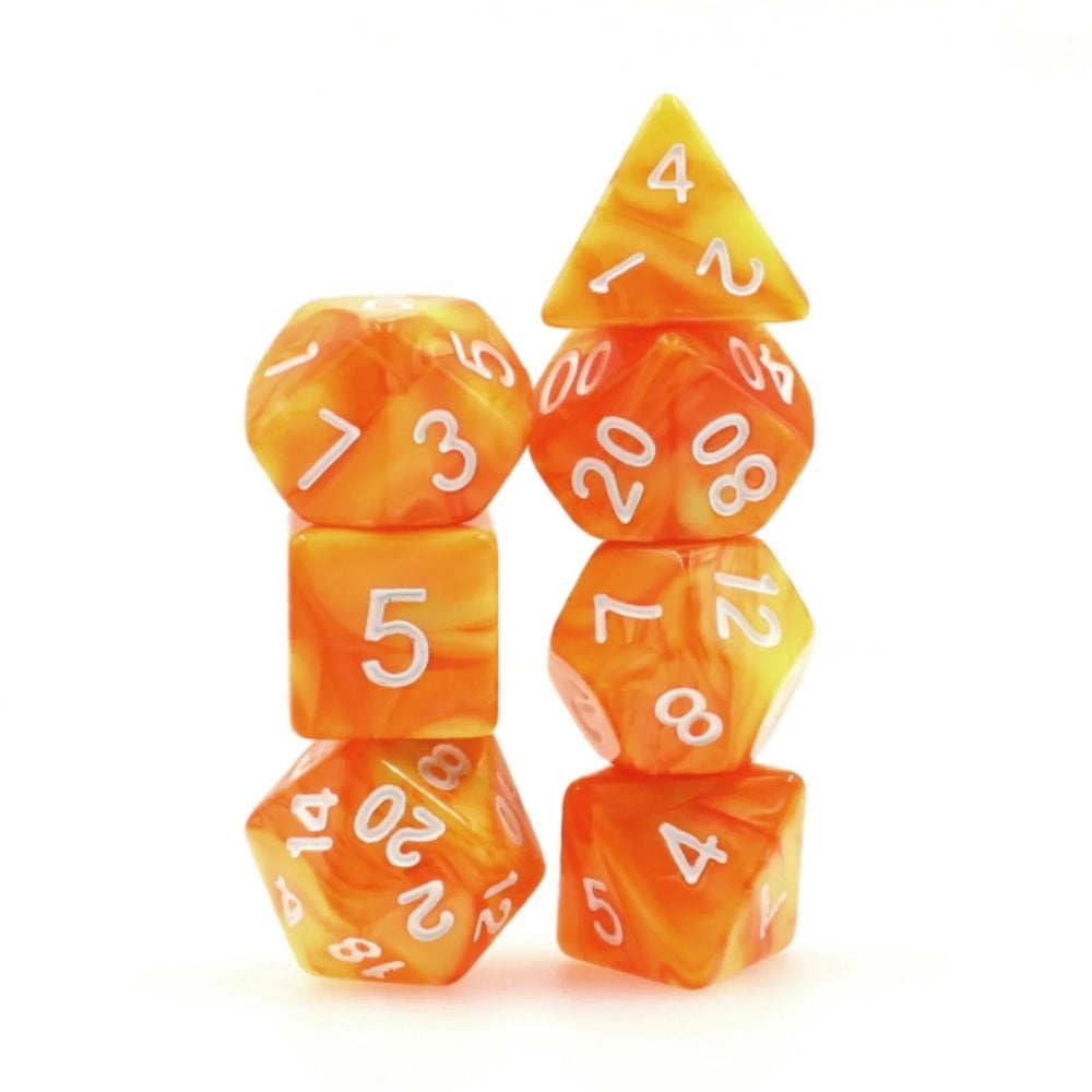 Lemon Sorbet RPG Dice Set by Foam Brain Games