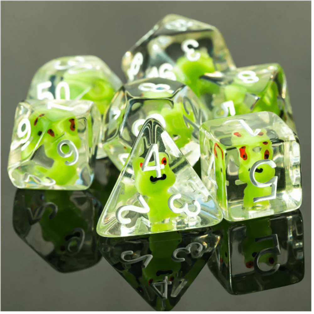 Frog RPG Dice Set by Foam Brain Games