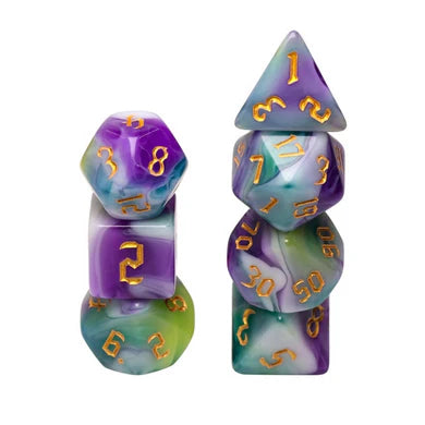 Siberian Iris RPG Dice Set by Foam Brain Games