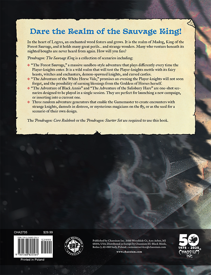 Pendragon RPG: The Sauvage King Campaign Book