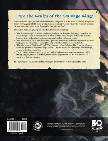 Pendragon RPG: The Sauvage King Campaign Book