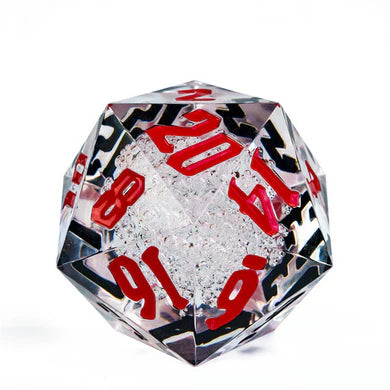 Sharp Edge Red and Black Bubbles 55mm Titan D20 by Foam Brain Games