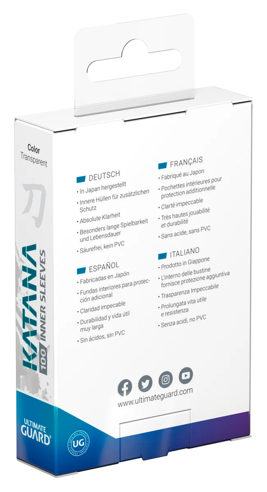 Ultimate Guard Katana Standard Size Inner Sleeves (100)