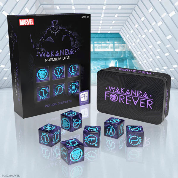Wakanda Forever Premium Dice Set with Metal Container