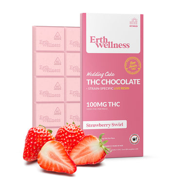 Δ9 THC Chocolate Bar - Wedding Cake - Live Resin (Hybrid) - 100mg