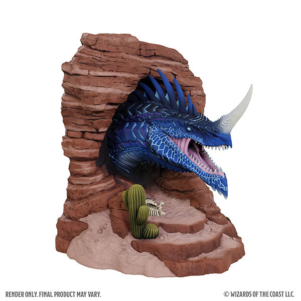 D&D Bookends - Blue Dragon