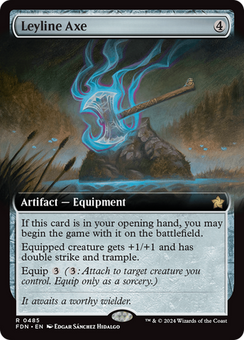 Leyline Axe (Extended Art) [Foundations]