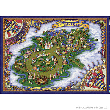 D&D Icons of the Realms - The Domain of Prismeer and The Witchlight Carnival Wall Map