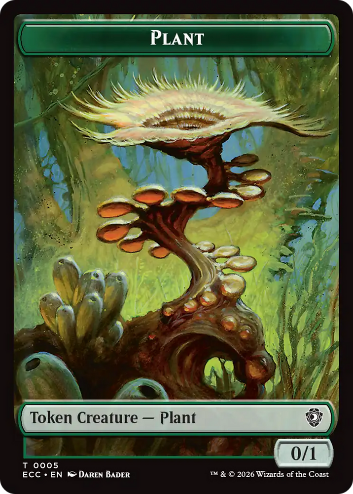 Elemental (0002) // Plant Double-Sided Token [Lorwyn Eclipsed Tokens]