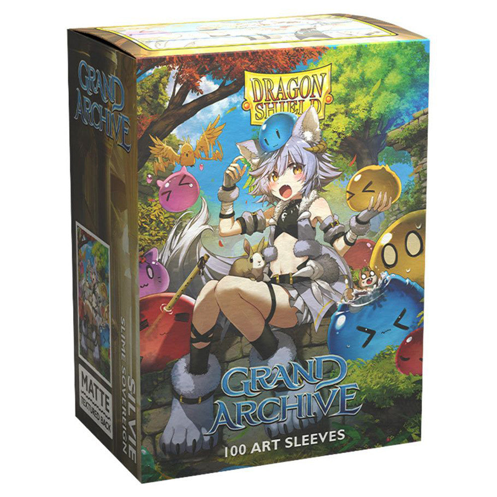 Dragon Shield Sleeves: Standard- Matte 'Grand Archive Silvie, Slime Sovereign' Art (100 ct.)