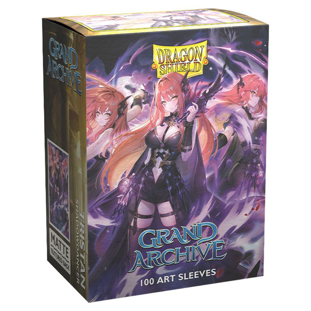 Dragon Shield Sleeves: Standard- Matte 'Grand Archive Tristan, Shadowdancer' Art (100 ct.)