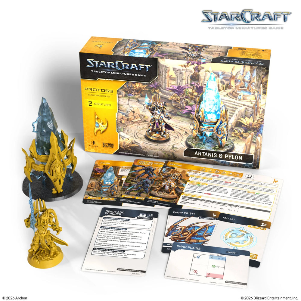 Starcraft Tabletop Miniatures Game - Protoss: Artanis & Pylon Hero Expansion Set