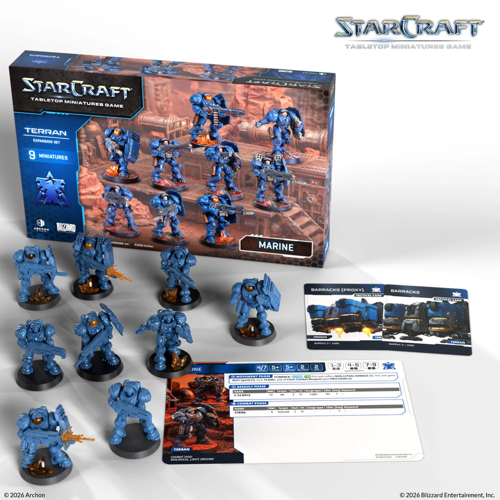 Starcraft Tabletop Miniatures Game - Terran: Marine Expansion Set