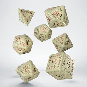 7-Die Set - Elvish Jumbo Dice Set by Q Workshop