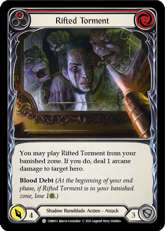 Rifted Torment (Red) [CHN012] (Monarch Chane Blitz Deck)