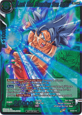 Last One Standing Son Goku (Event Pack 2 - 2018) (EX03-14) [Promotion Cards]