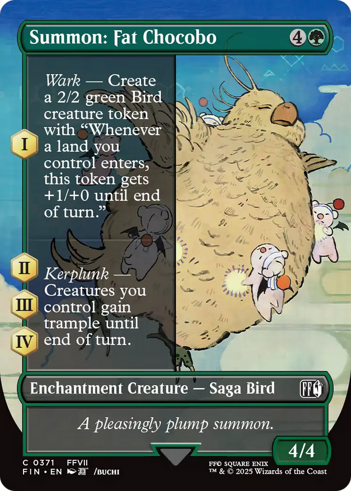 Summon: Fat Chocobo (Borderless) [FINAL FANTASY]