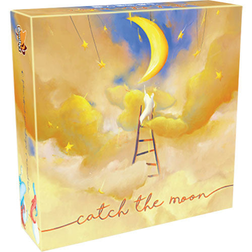 Catch the Moon 2018 edition (Used) Box cover has cracks and minor scratches or bends, missing 2 pieces, Edge bending and cracks, scratches