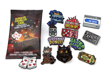 Dungeon Crawler Carl Adventurer's Pin Loot Box - Floors 1-3
