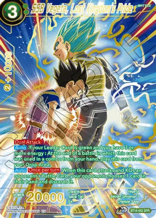 SSB Vegeta, Lost Kingdom's Pride (SPR) (BT16-052) [Realm of the Gods]