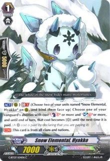 Snow Elemental, Hyakko (G-BT07/104EN) [Glorious Bravery of Radiant Sword]