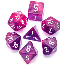 Foam Brain Dice: Gravity Elemental RPG Dice Set