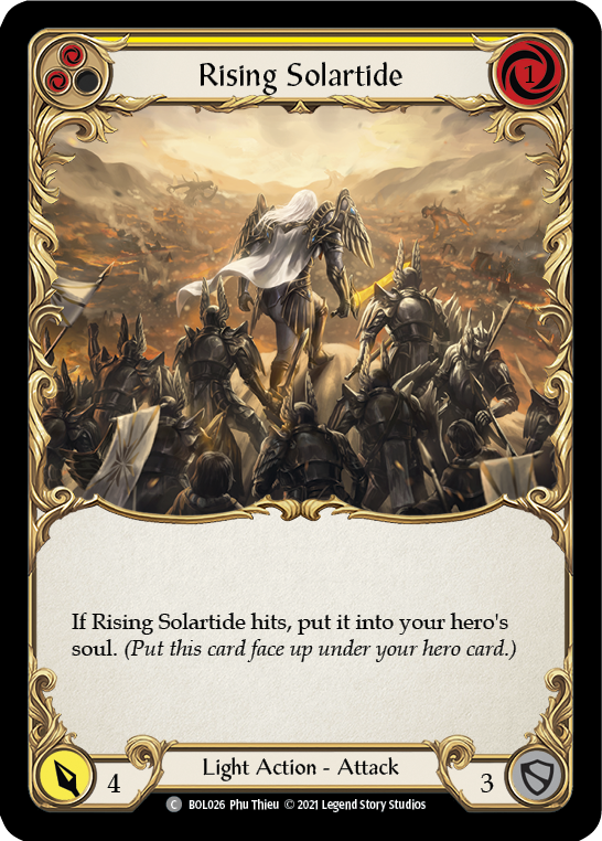 Rising Solartide (Yellow) [BOL026] (Monarch Boltyn Blitz Deck)