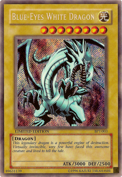 Blue-Eyes White Dragon - CT14-EN002 - Secret Rare - Limited Edition Blue-Eyes White Dragon - CT14-EN002 - Secret Rare - Limited Edition