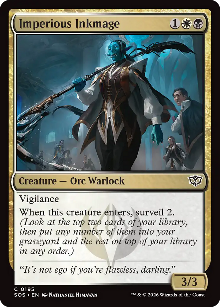 Imperious Inkmage [Secrets of Strixhaven]