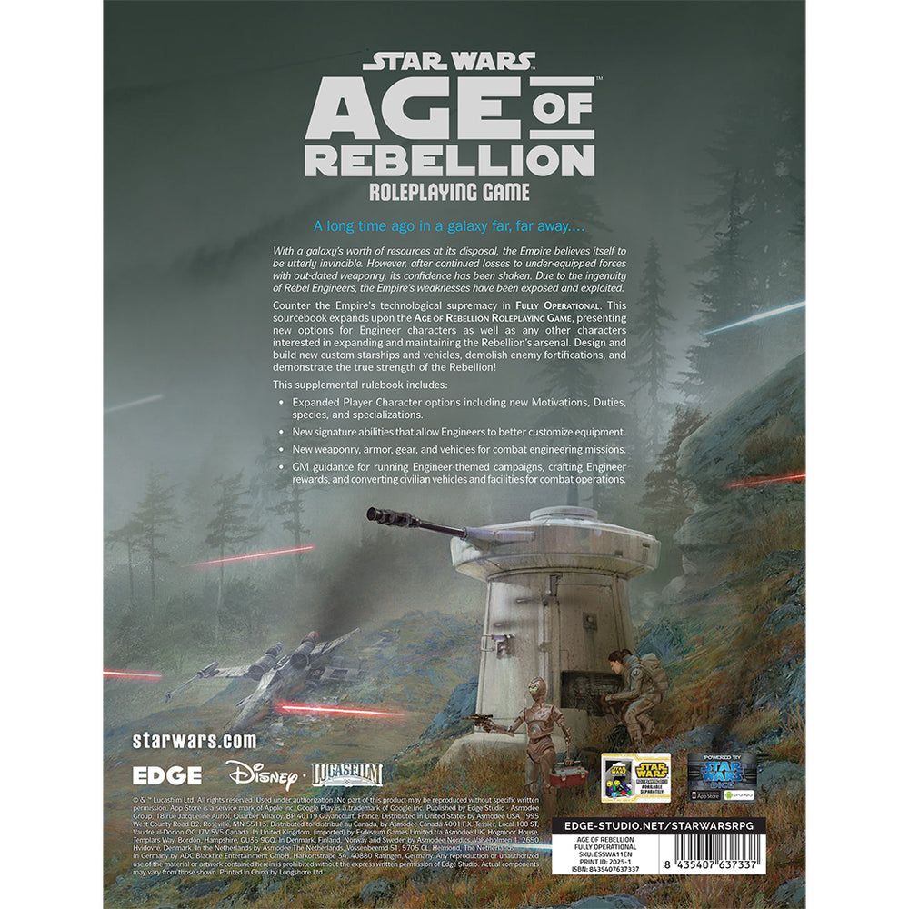 Star Wars RPG: Age of Rebellion - Fully Operational