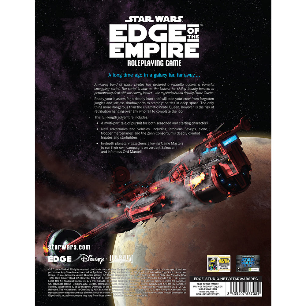 Star Wars RPG: Edge of the Empire - Mask of the Pirate Queen