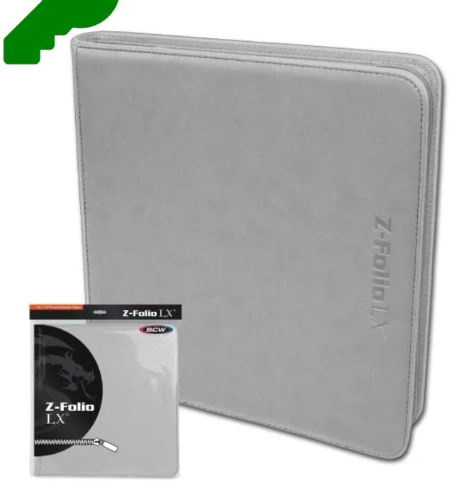 zfolio card binder Amazon.com: BCW Z-Folio 9-Pocket LX Album - Green | Secure Zipper Card  Organizer | Premium Leatherette Card Collection Binder main image 1