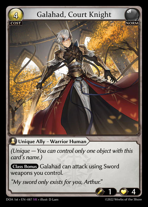 Galahad, Court Knight