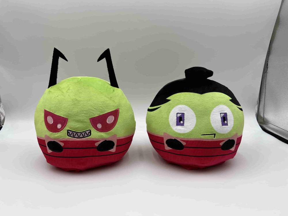 TeeTurtle Plushiverse: Reversible Plushie 6in - Invader Zim + Human Disguise