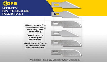 Gale Force 9 Utility Knife Blade Pack (x6)